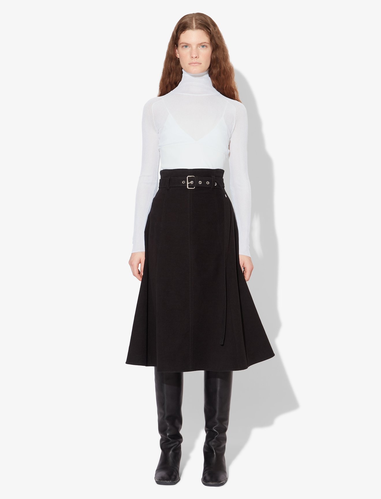 Matte Viscose Knit Turtleneck #1