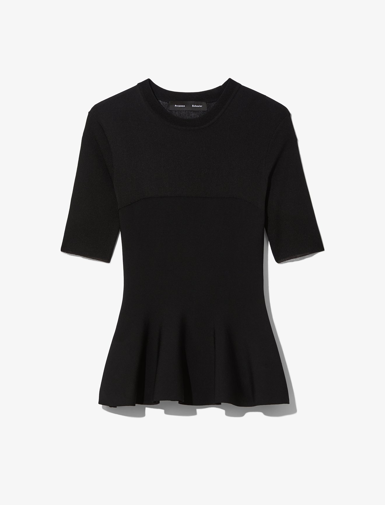 Matte Viscose Peplum Knit Top #4