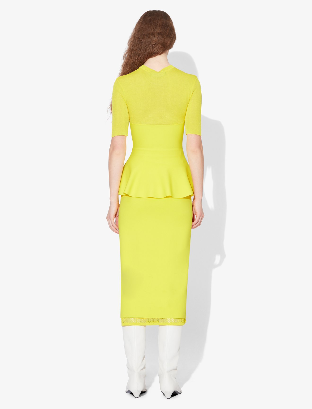 Matte Viscose Peplum Knit Top #2