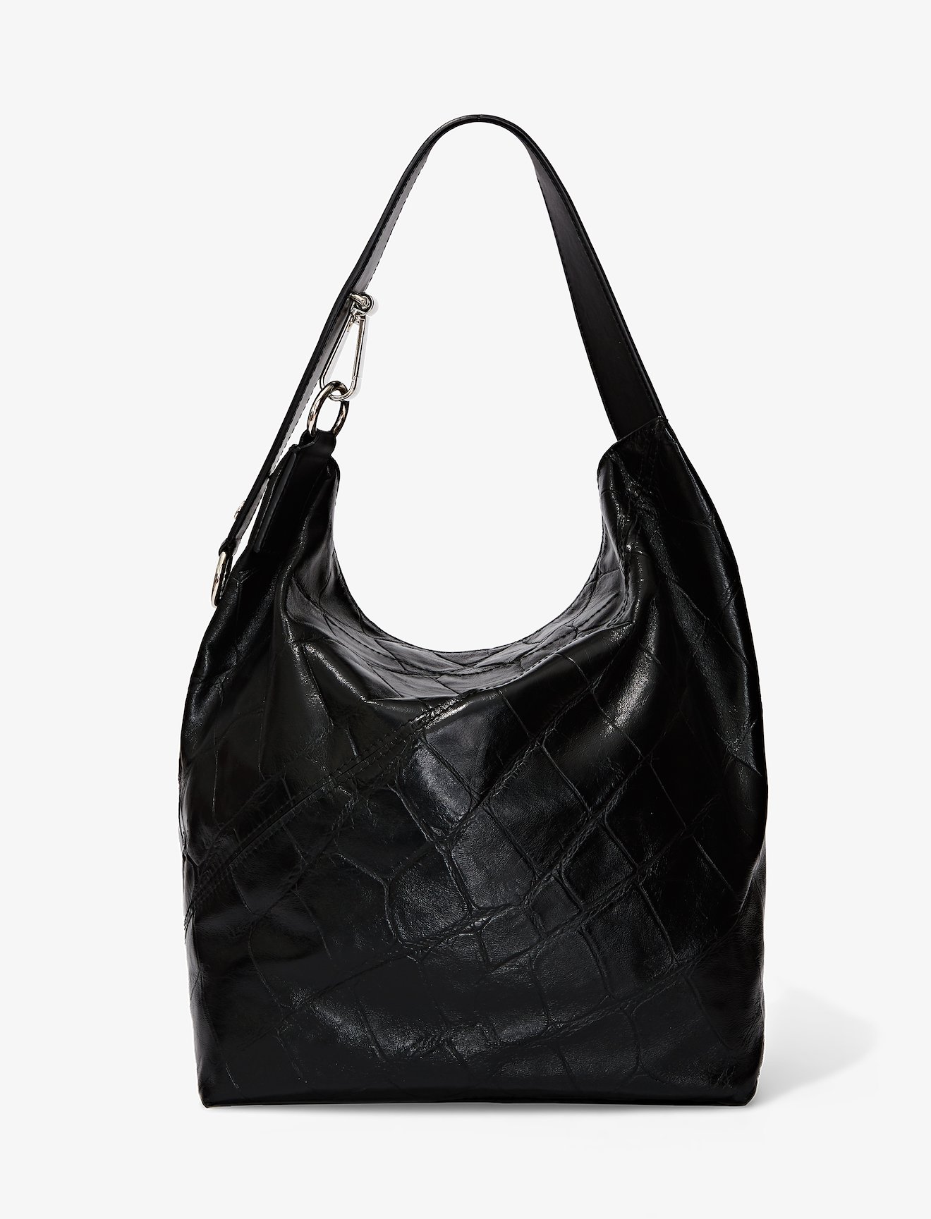 Medium Pebbled Leather Zip Hobo #3