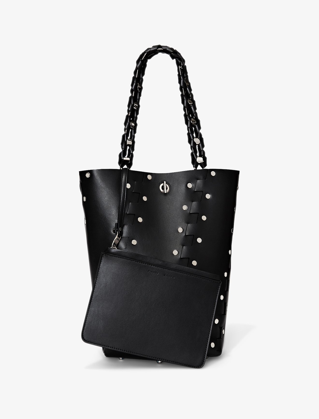 Medium Studded Hex Bucket Bag #1