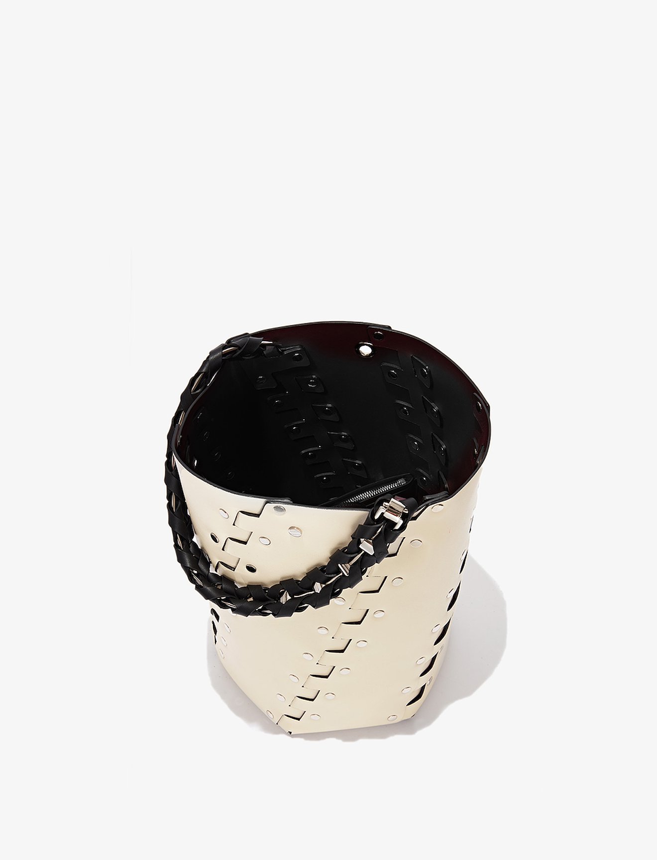 Medium Studded Hex Bucket Bag #3