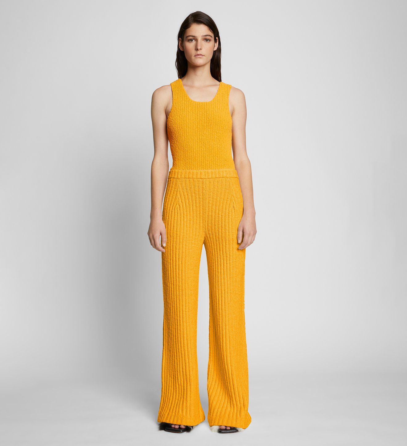 Melange Boucle Knit Pants