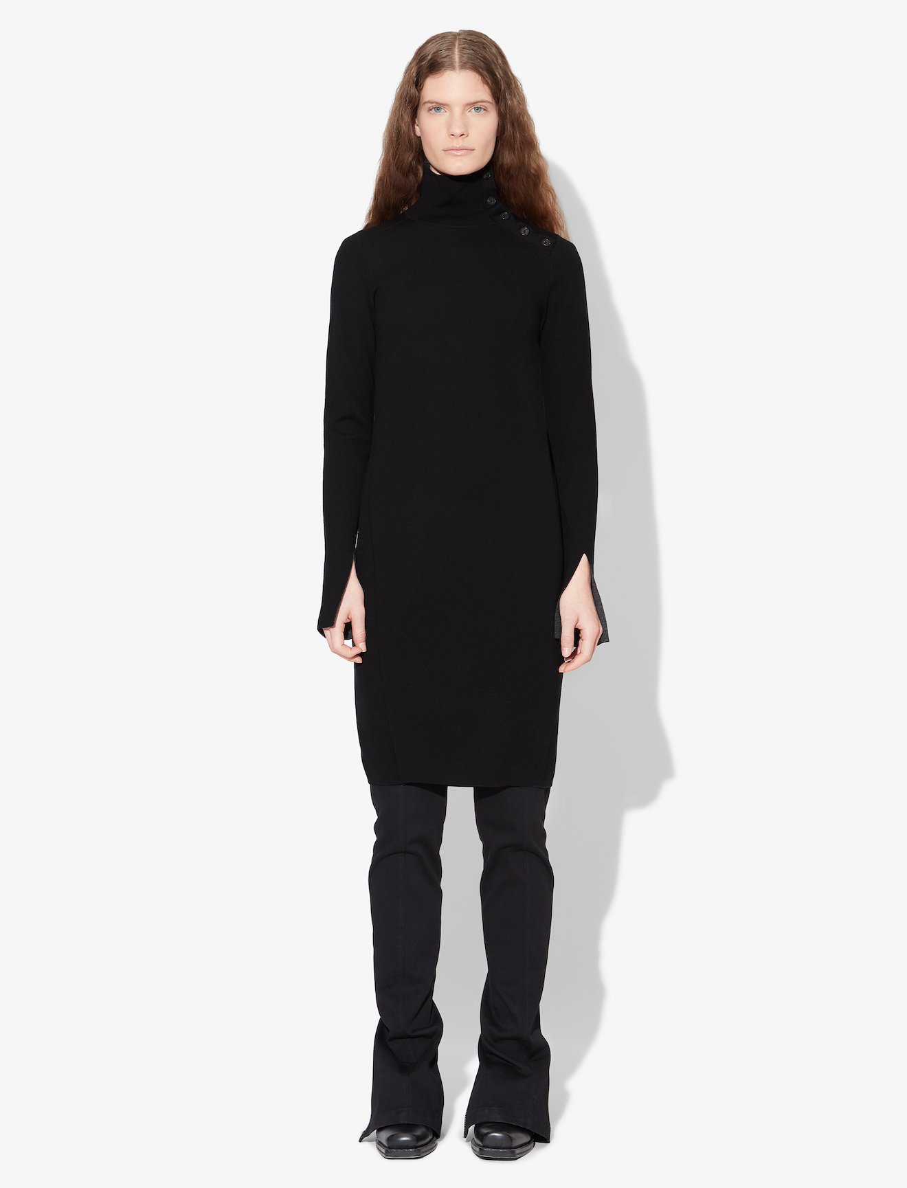 Merino Knit Long Sleeve Dress #1