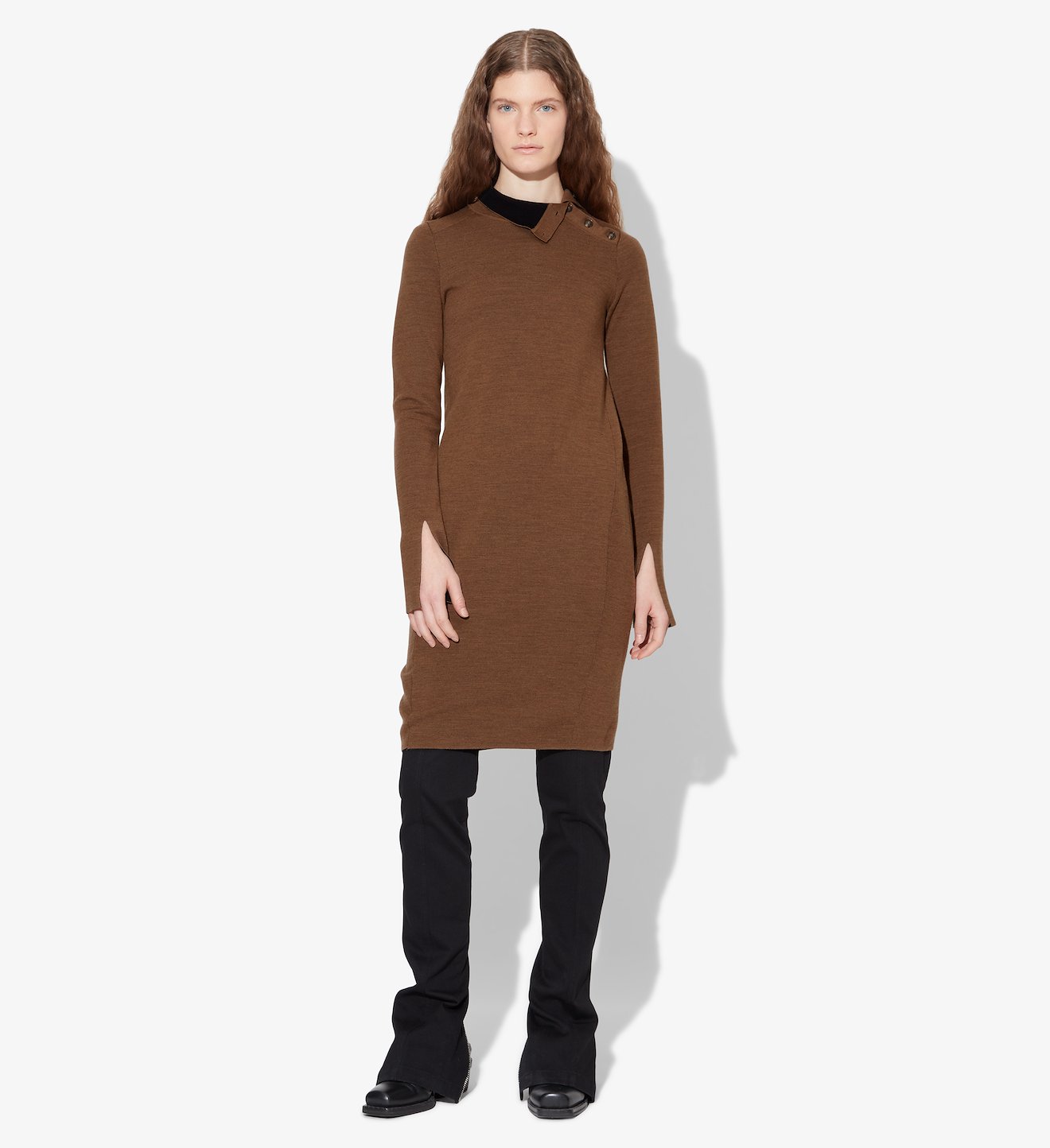 Merino Knit Long Sleeve Dress