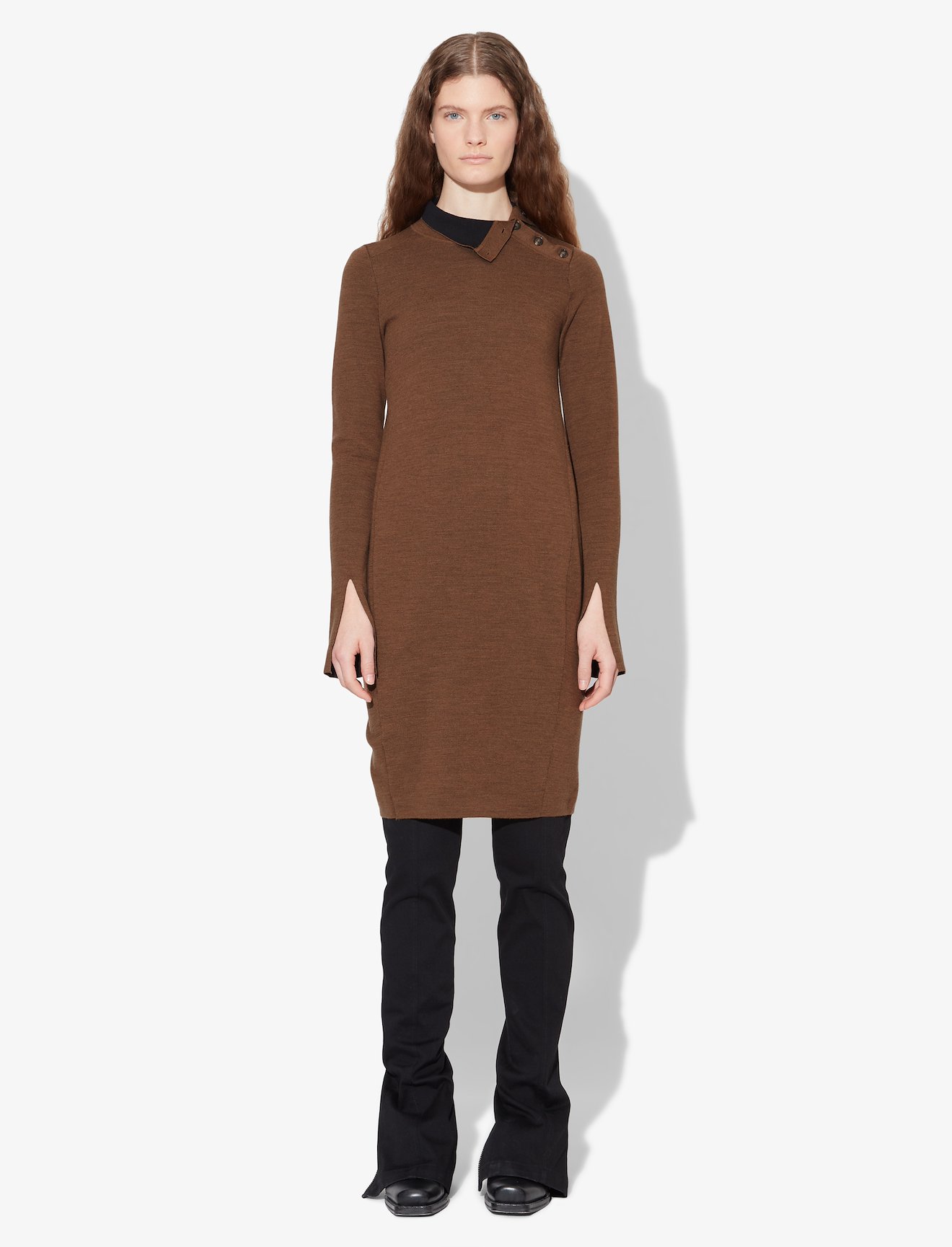 Merino Knit Long Sleeve Dress #1