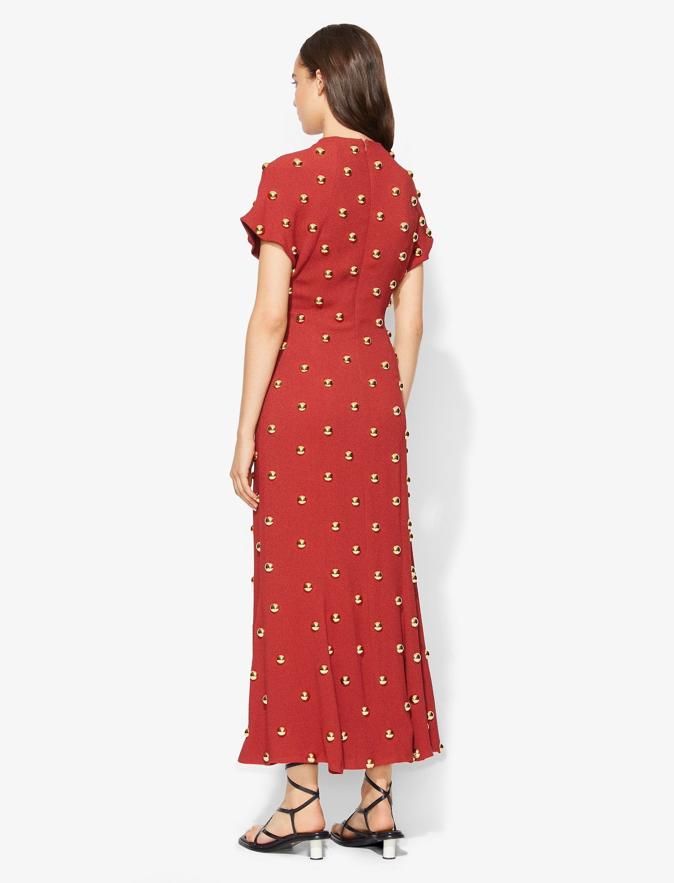 Metal Embroidered Long Dress #2