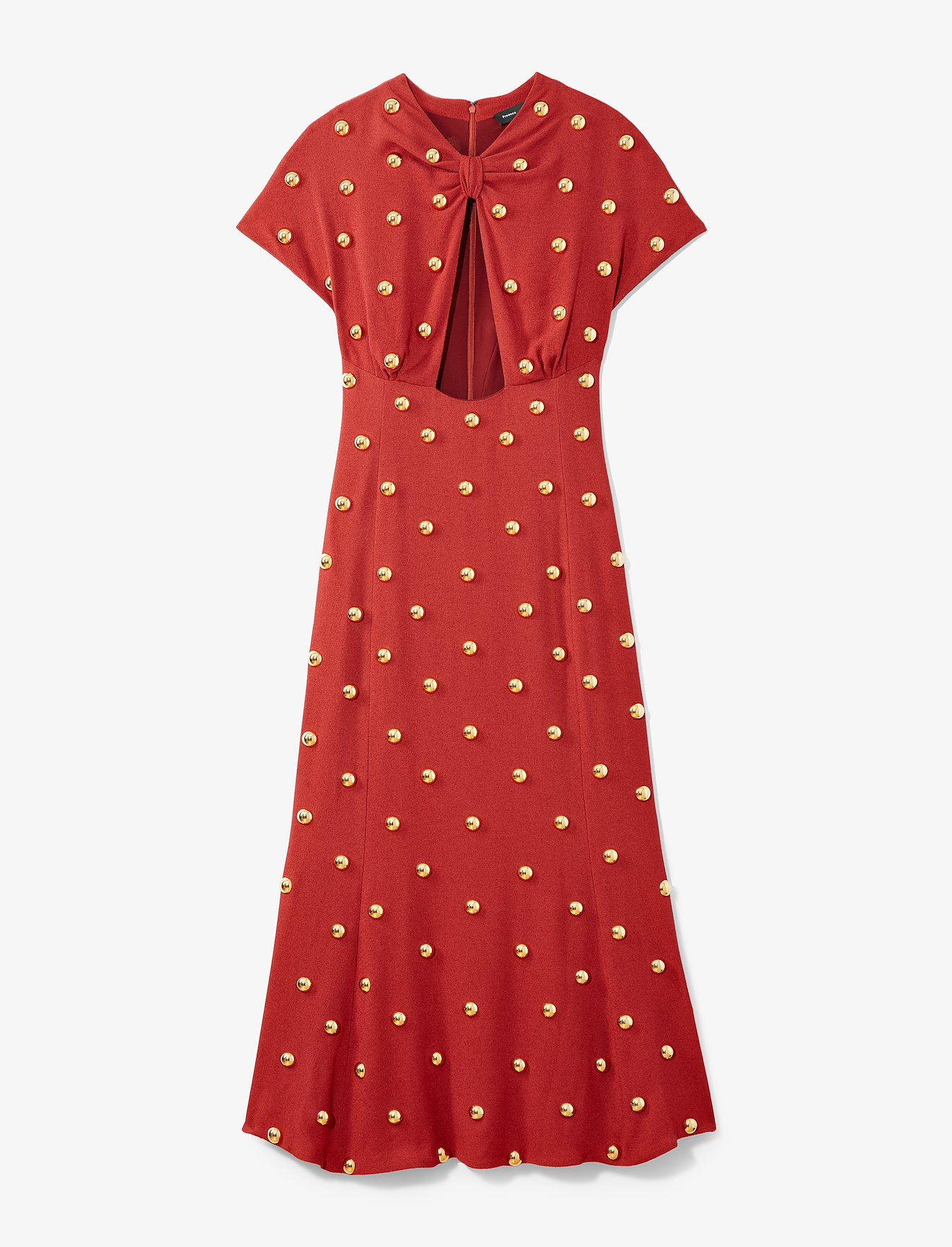 Metal Embroidered Long Dress #4