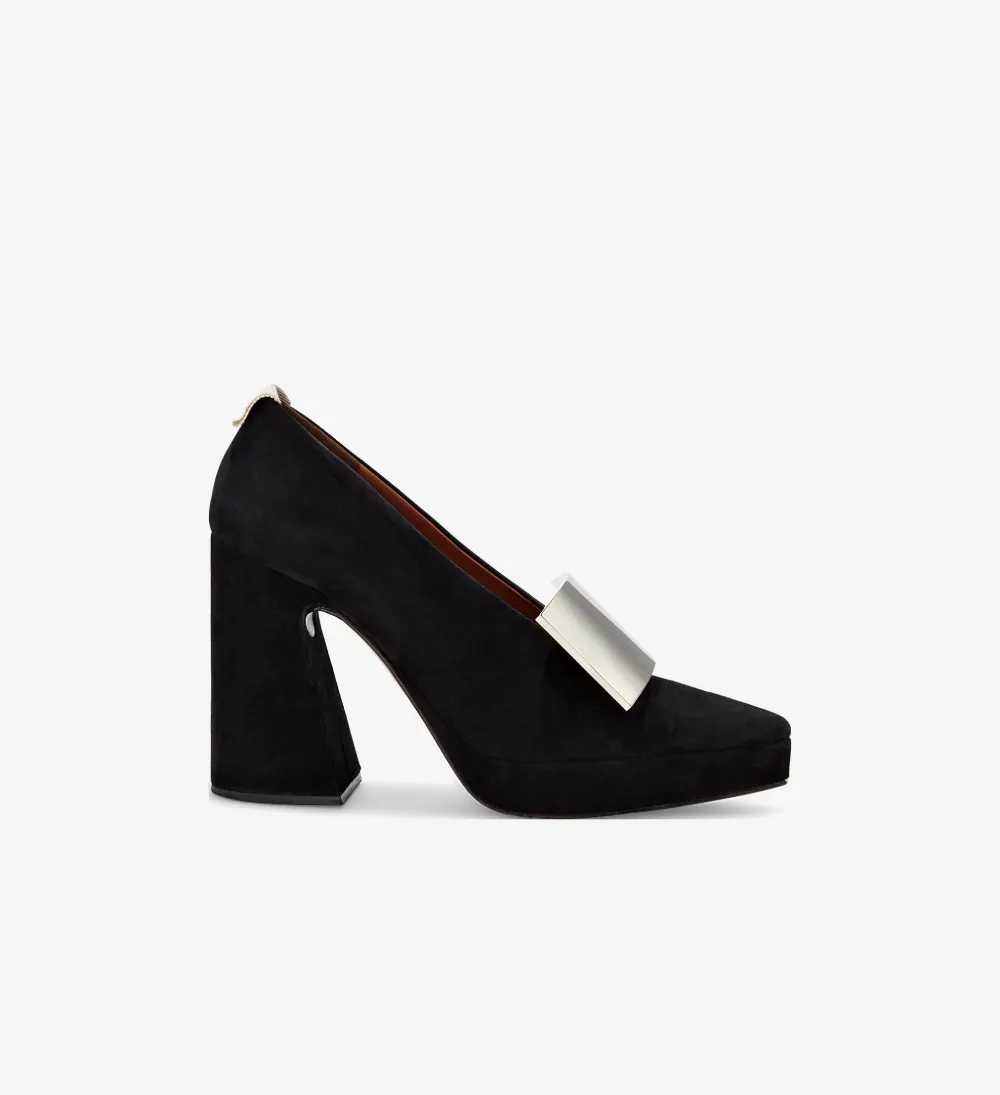 Metal Plate Platform Heel
