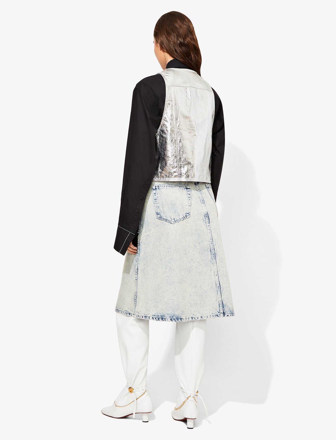 Metallic Leather Vest #3