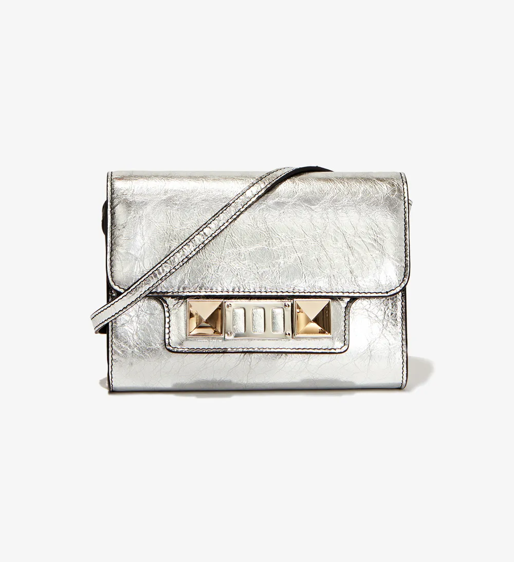 Metallic PS11 wallet with strap