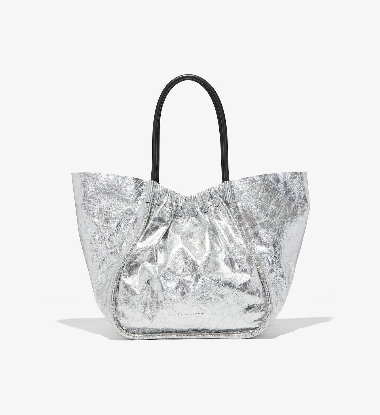 Metallic Ruched XL Tote
