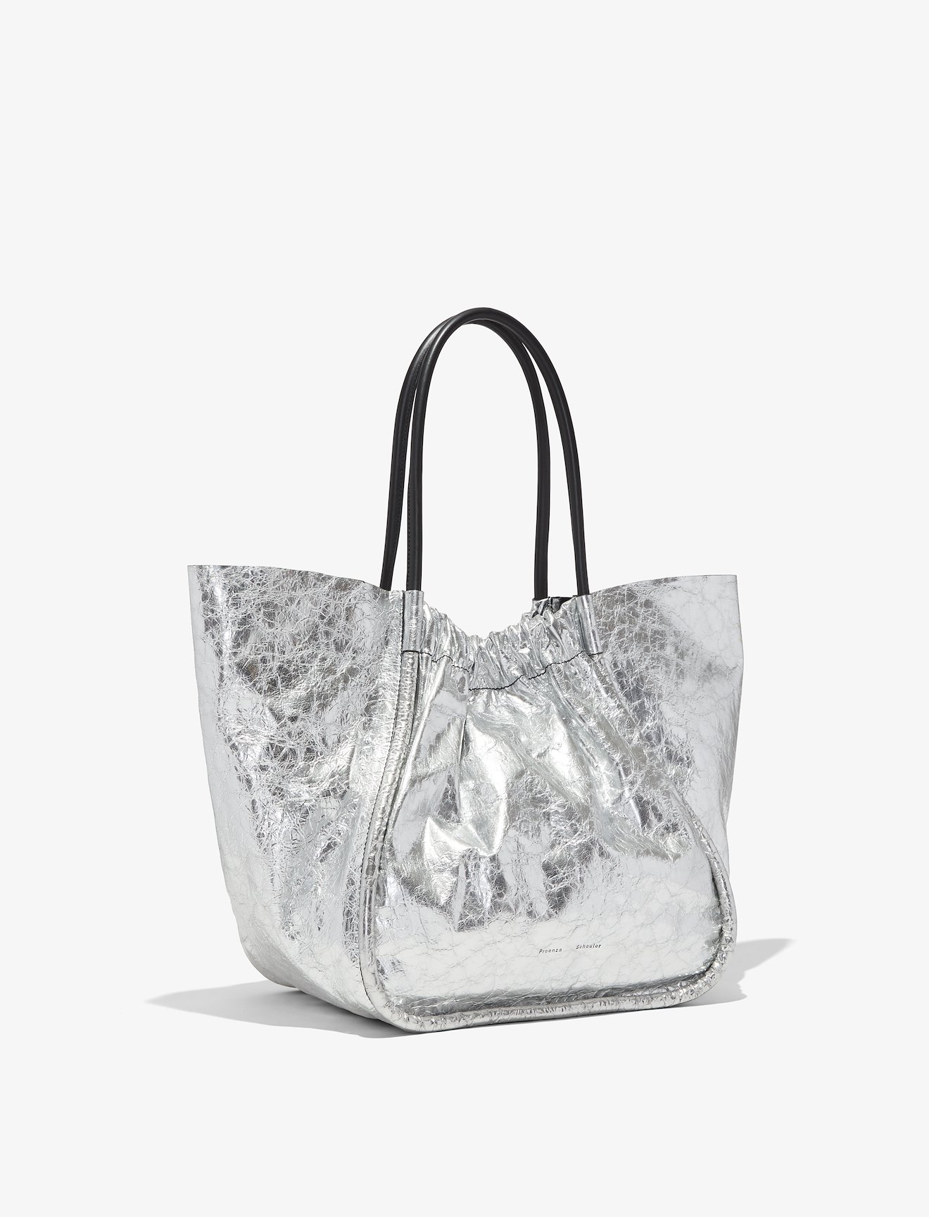 Metallic Ruched XL Tote #1