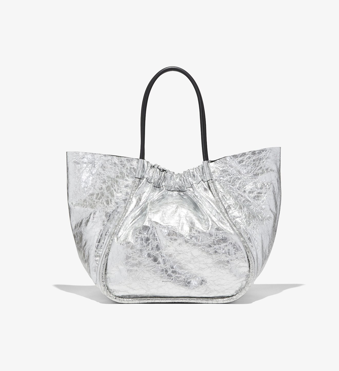 Metallic Ruched XL Tote