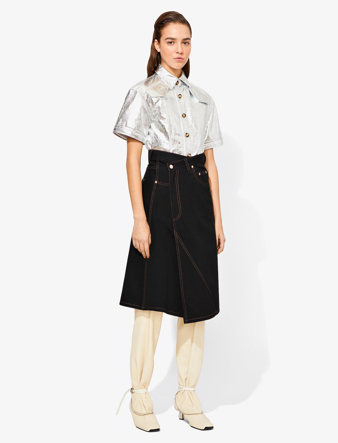 Metallic Short Sleeve Top #2