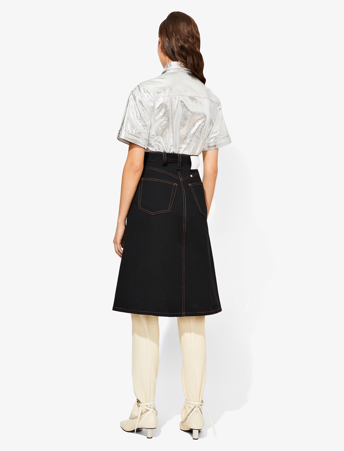 Metallic Short Sleeve Top #3