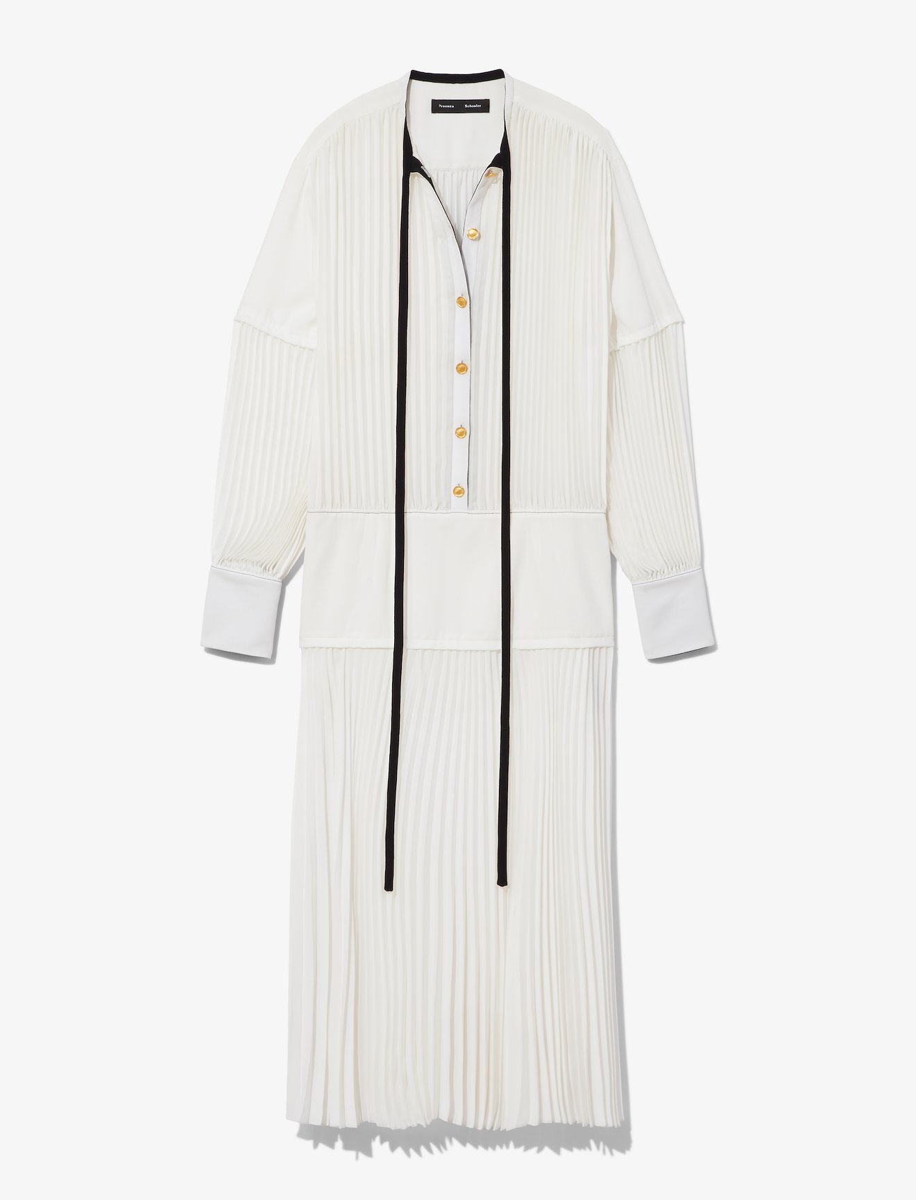 Micro Pleated Long Sleeve Dress #4