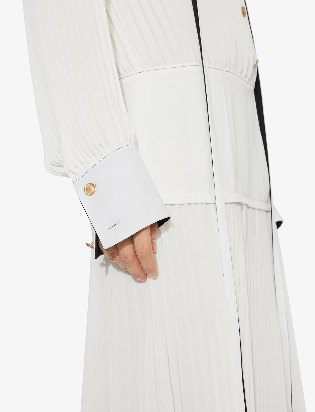 Micro Pleated Long Sleeve Dress #3