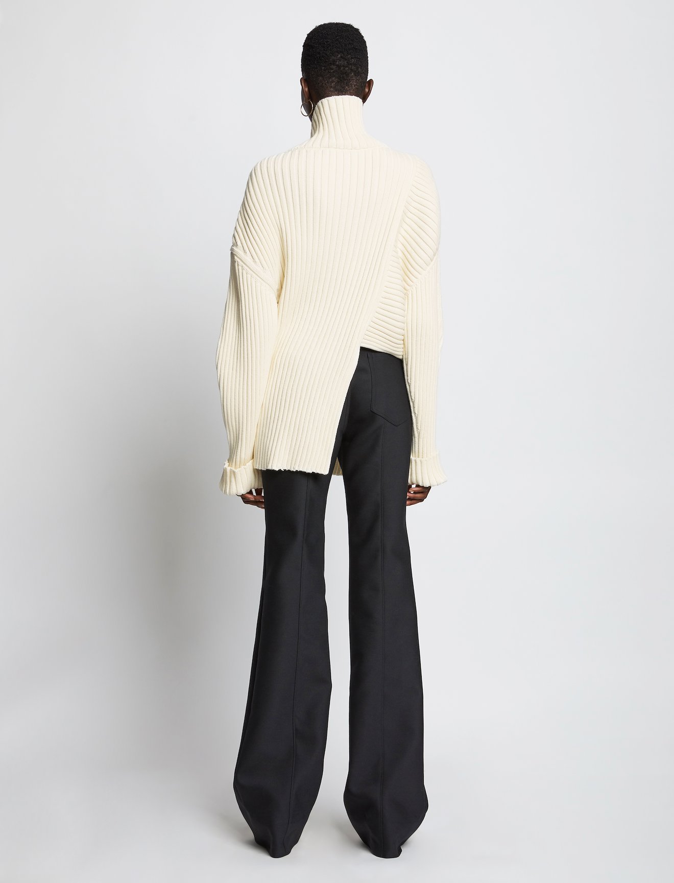 Midweight Rib Asymmetric Turtleneck #2