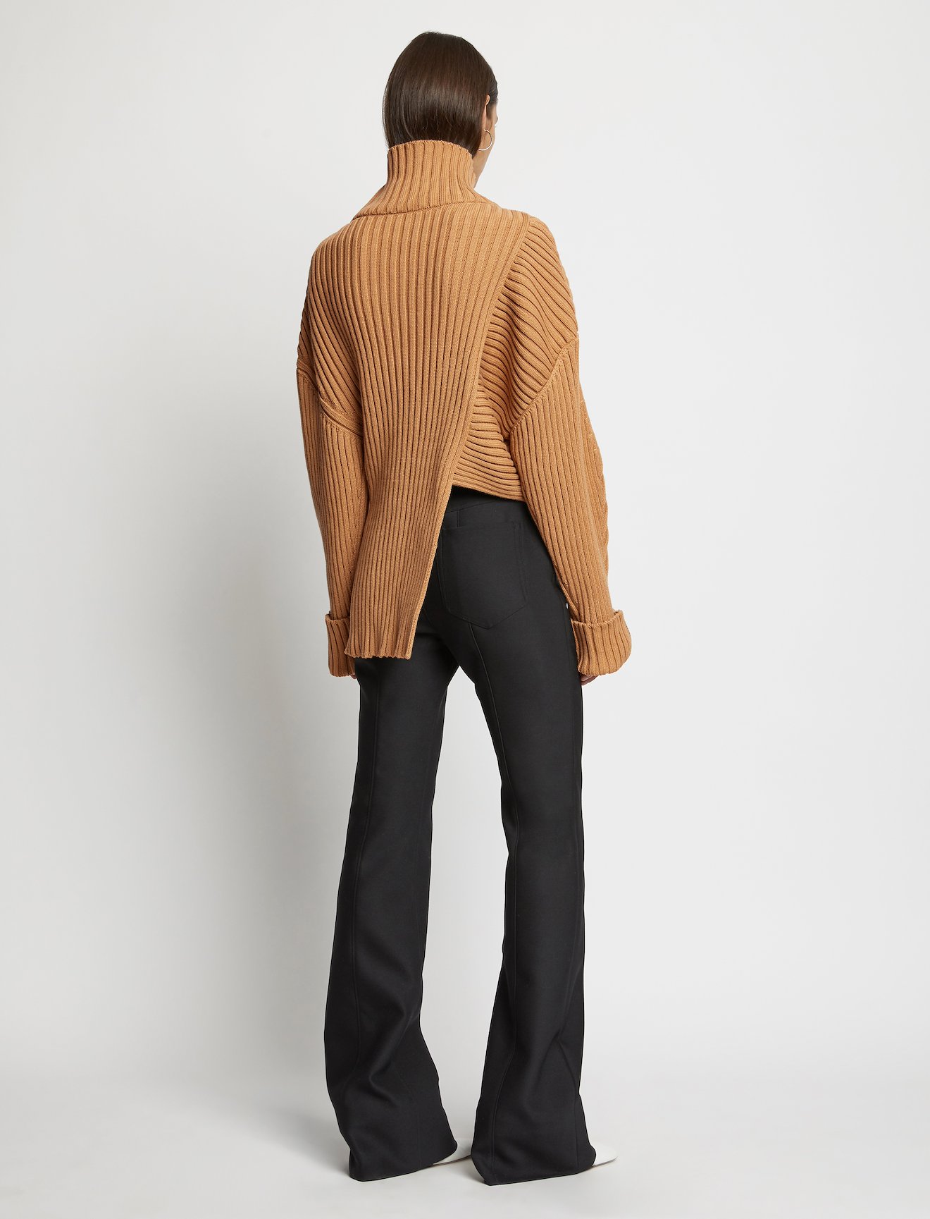 Midweight Rib Asymmetric Turtleneck #2