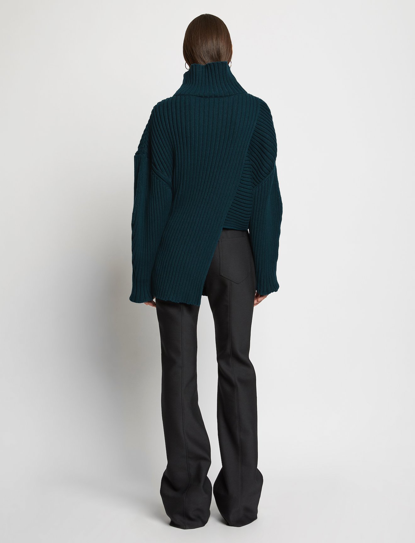 Midweight Rib Asymmetric Turtleneck #2