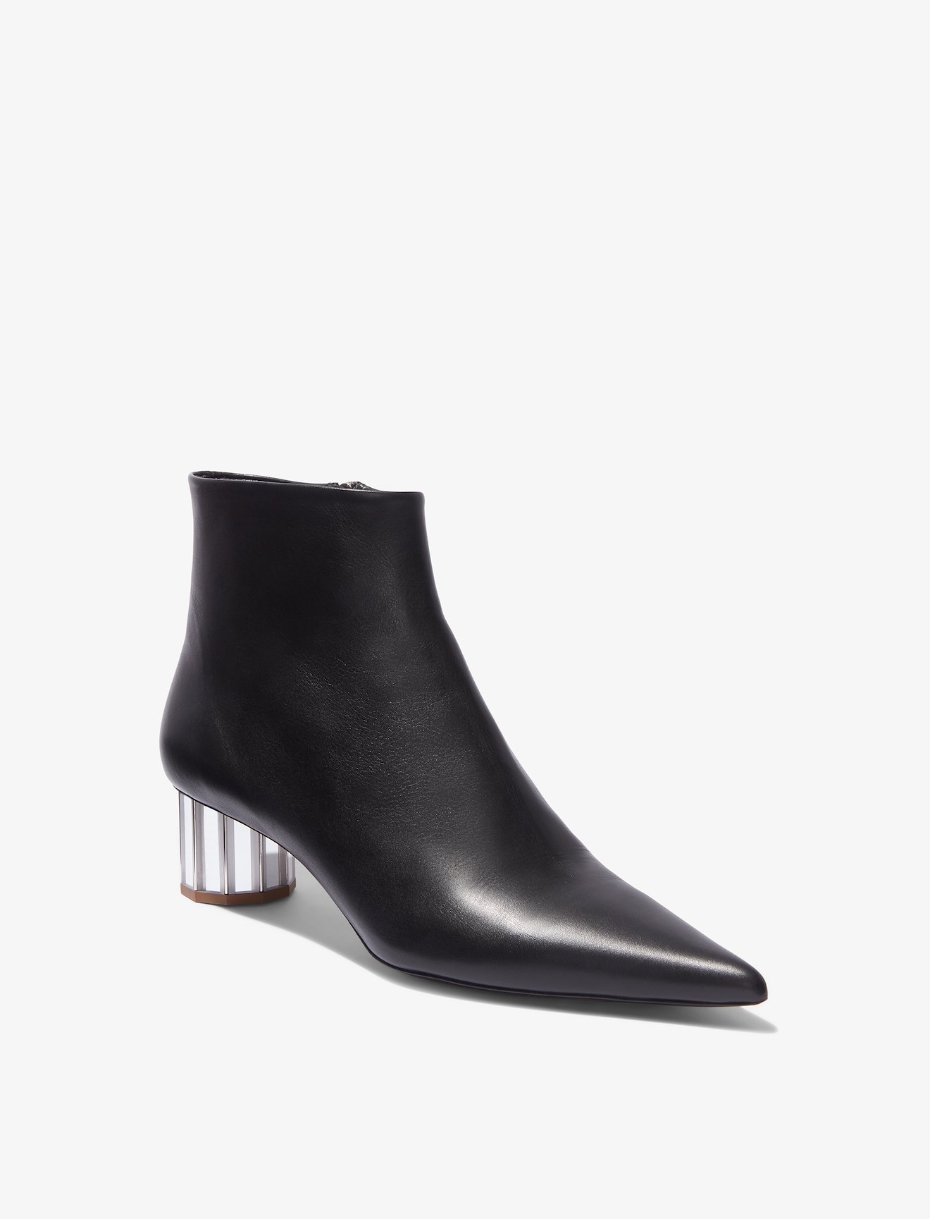 Mirrored Facet Heel Ankle Boots #1