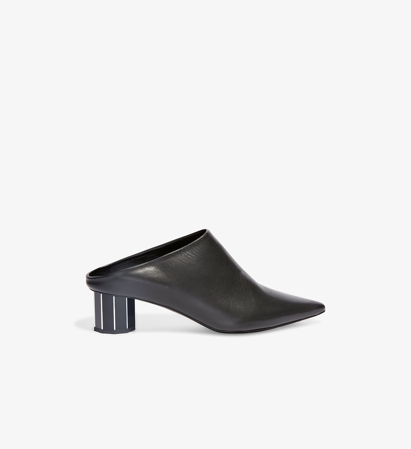 Mirrored Heel Mules