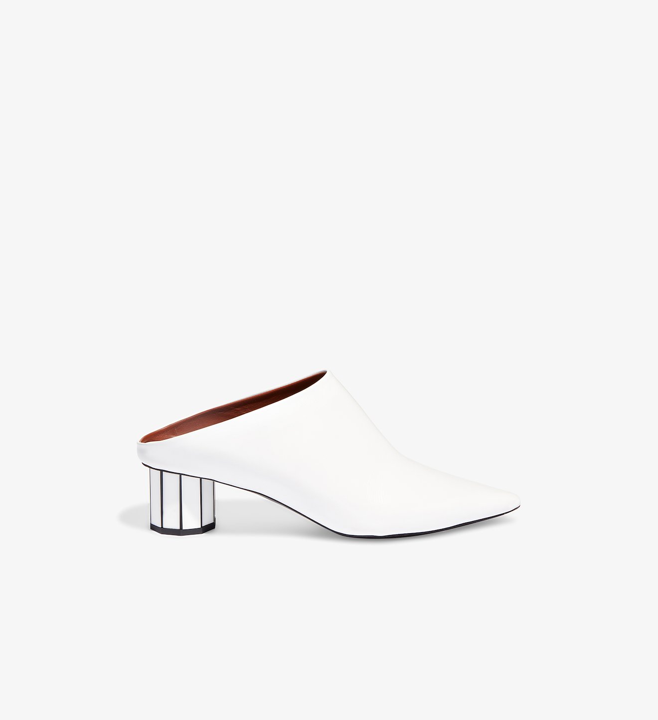 Mirrored Heel Mules
