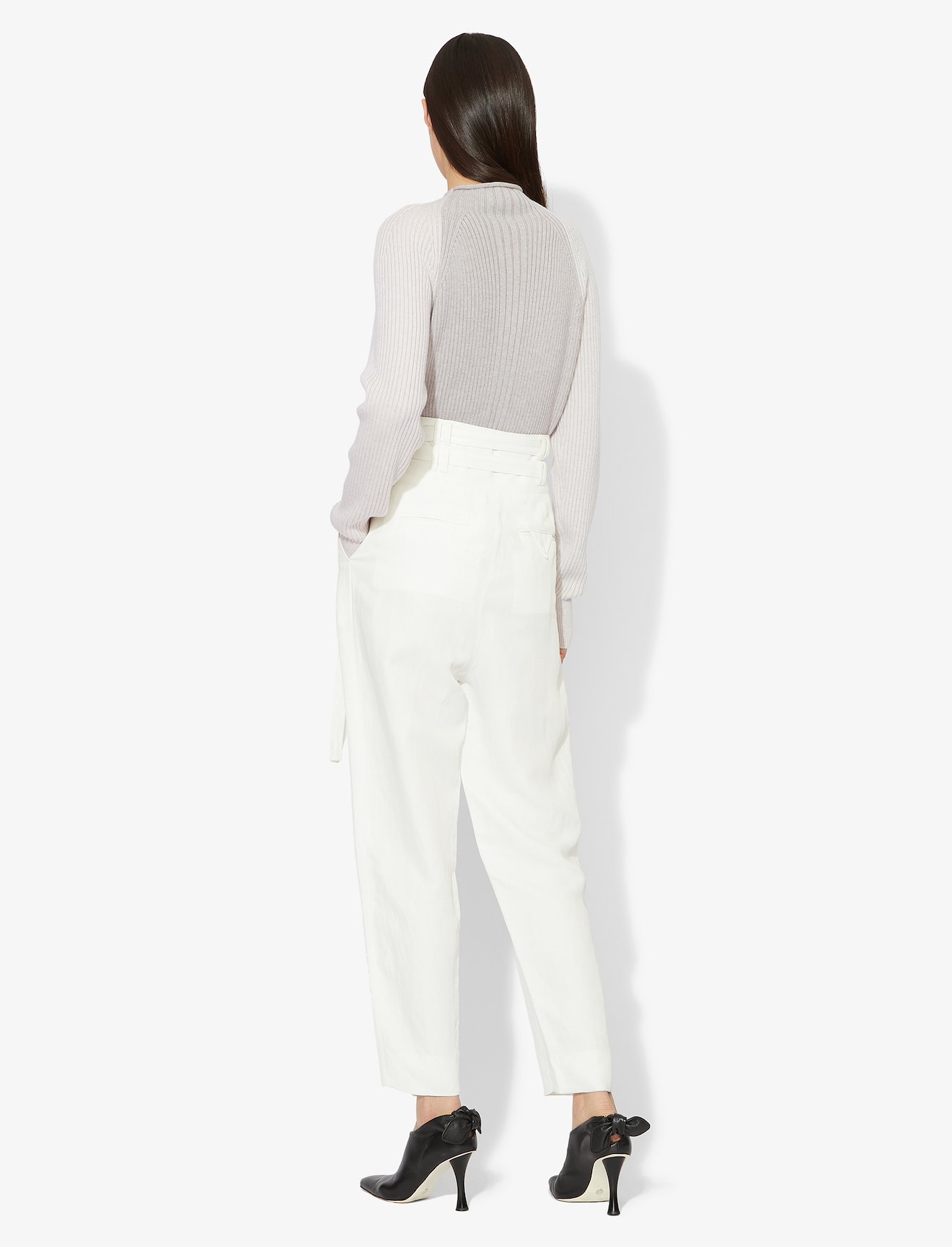 Mock Neck Raglan Cropped Pullover #2