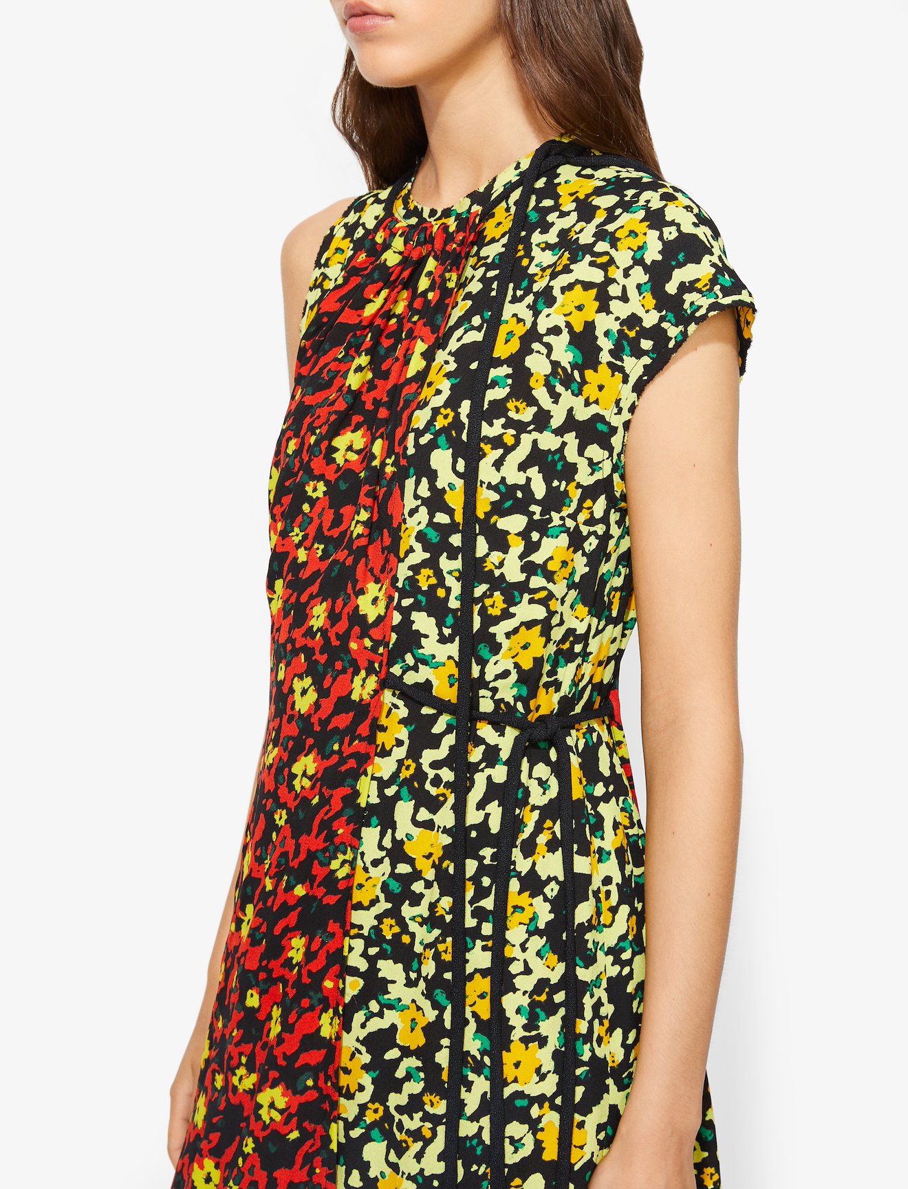 Multi Floral Asymmetrical Dress #3