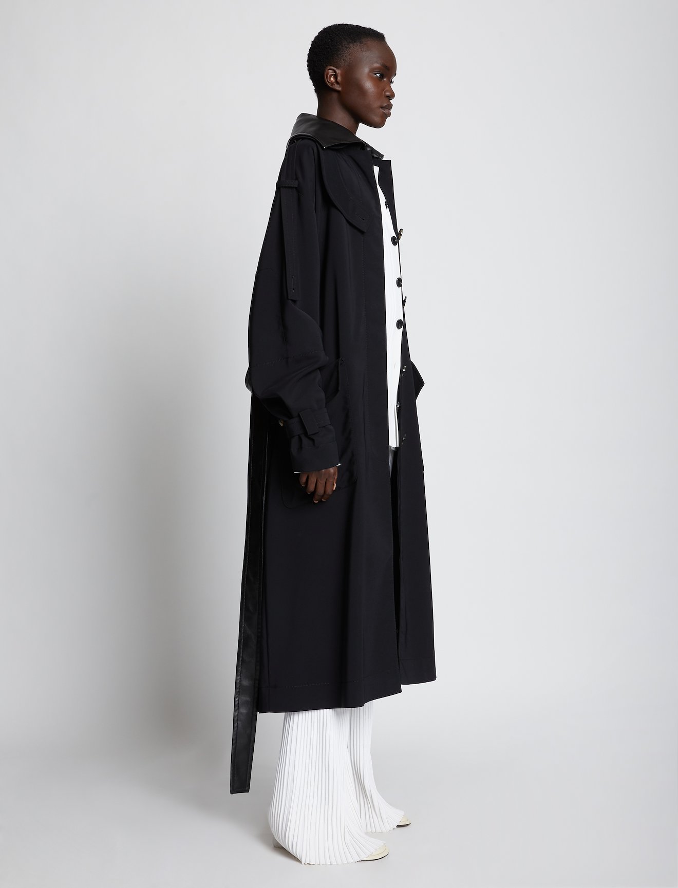 Nylon Gabardine Trench Coat #1