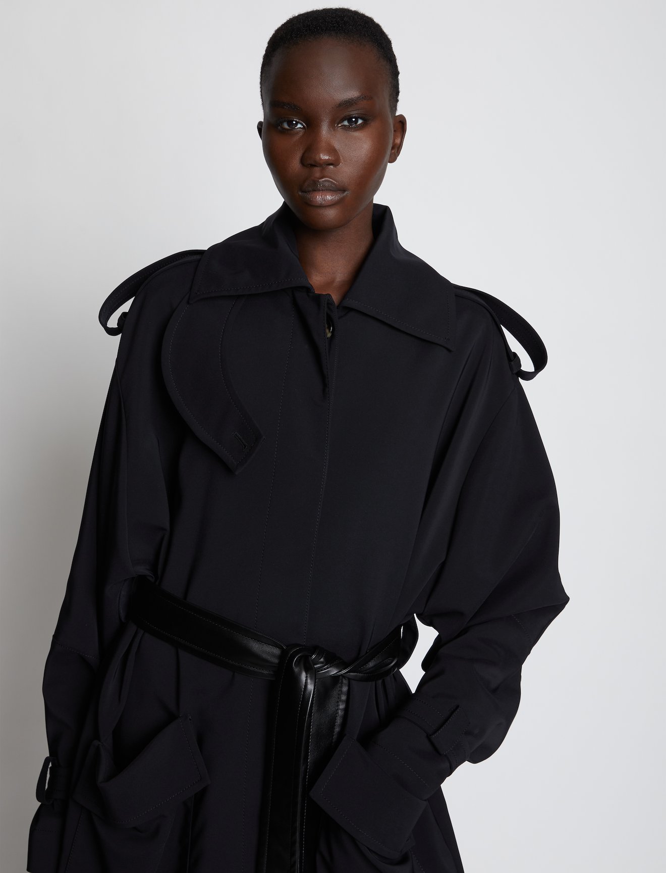 Nylon Gabardine Trench Coat #3