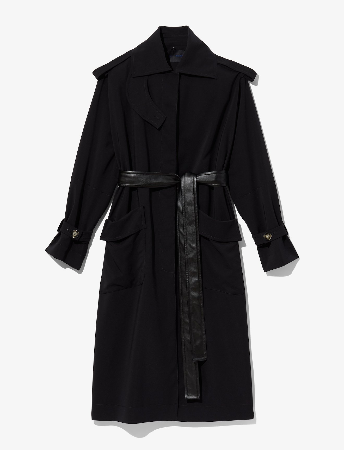 Nylon Gabardine Trench Coat #5