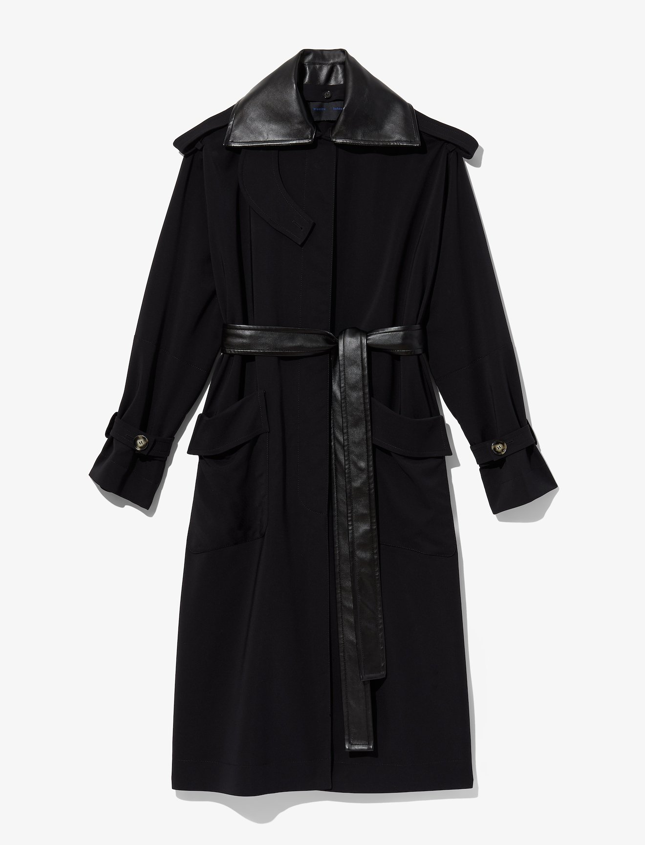 Nylon Gabardine Trench Coat #4