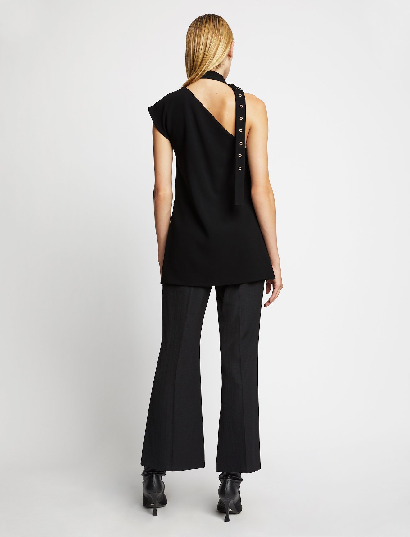 One Shoulder Belted Neckband Top #2