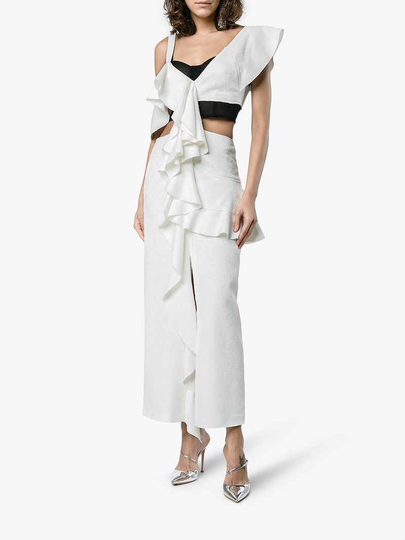 Long Ruffle Dress