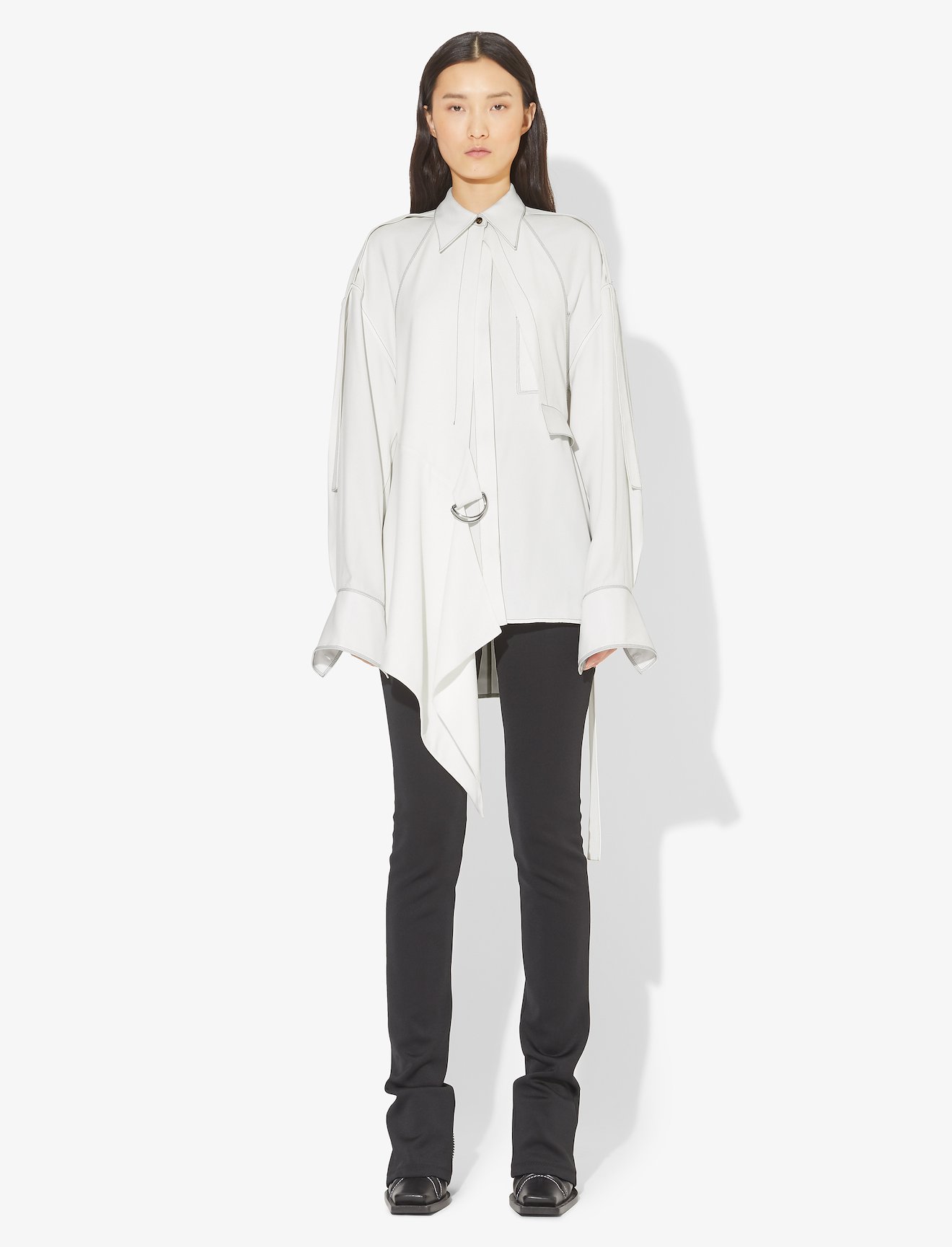 Oversized Topstitched Shirt #5