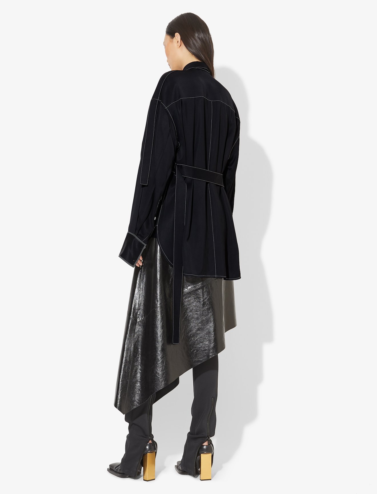 Oversized Topstitched Shirt #2
