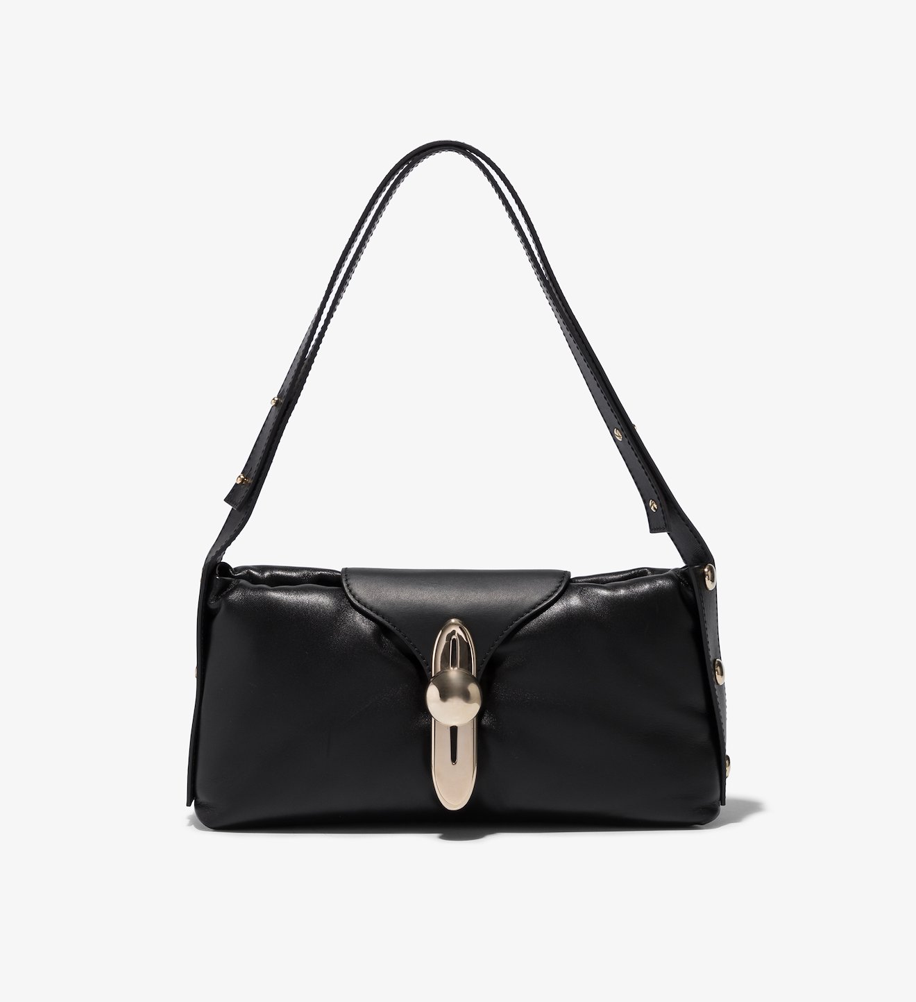 Padded Latch Shoulder Bag