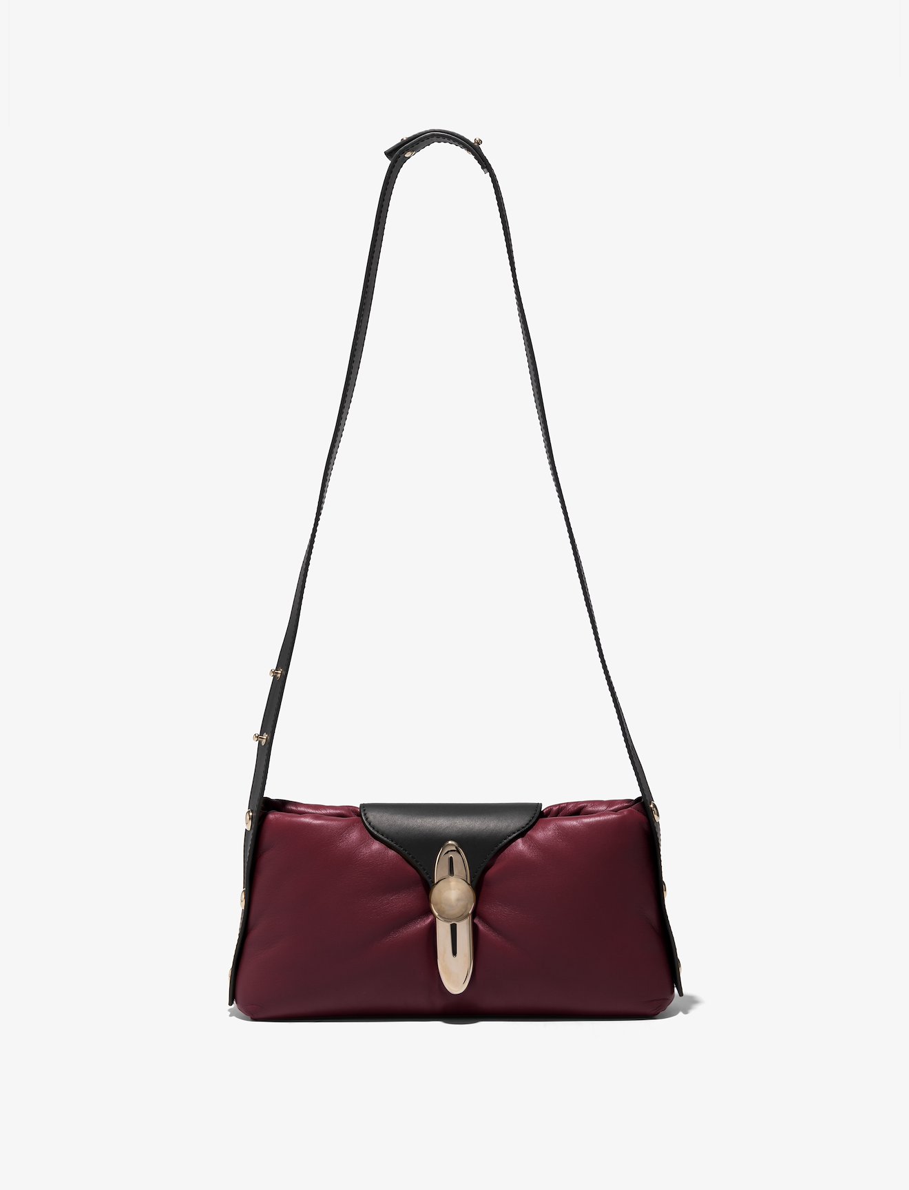 Padded Latch Shoulder Bag #6