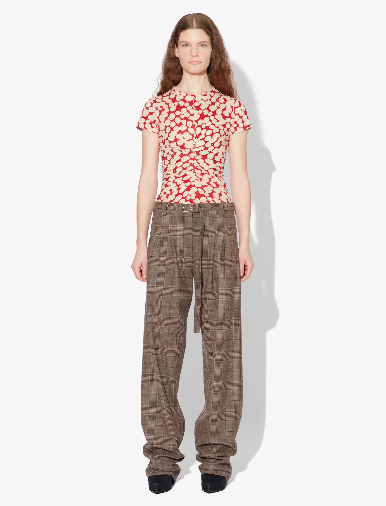 Painted Dot Cinched Short Sleeve T-Shirt #1