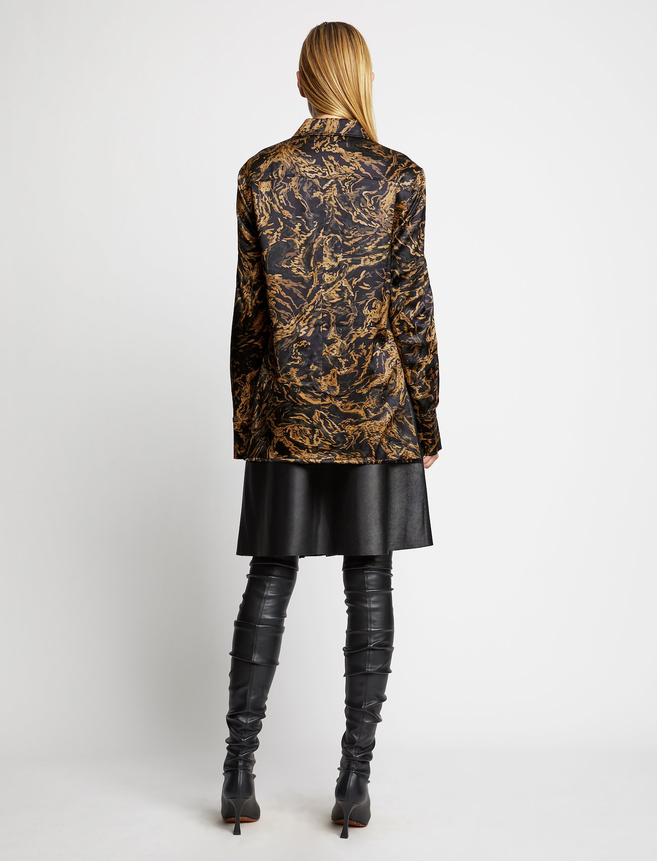 Painted Figures Satin Shirt #2