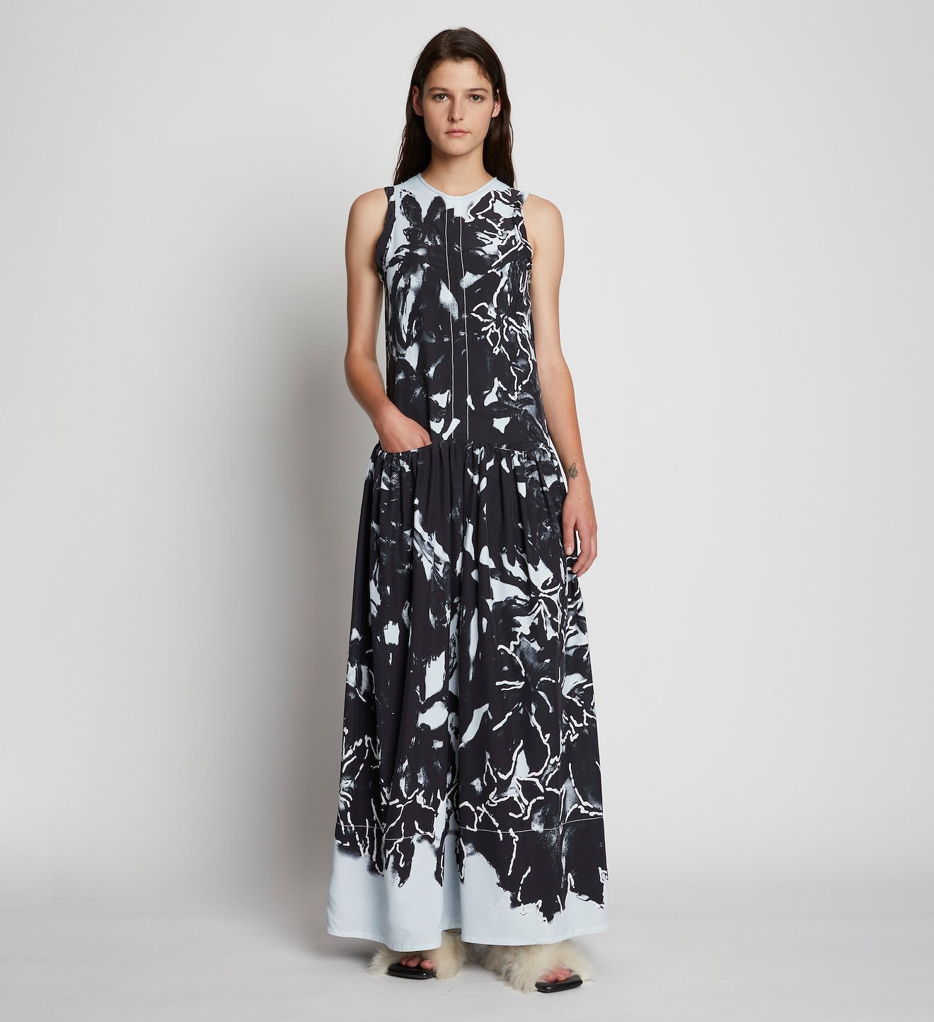 Painted Floral Dress