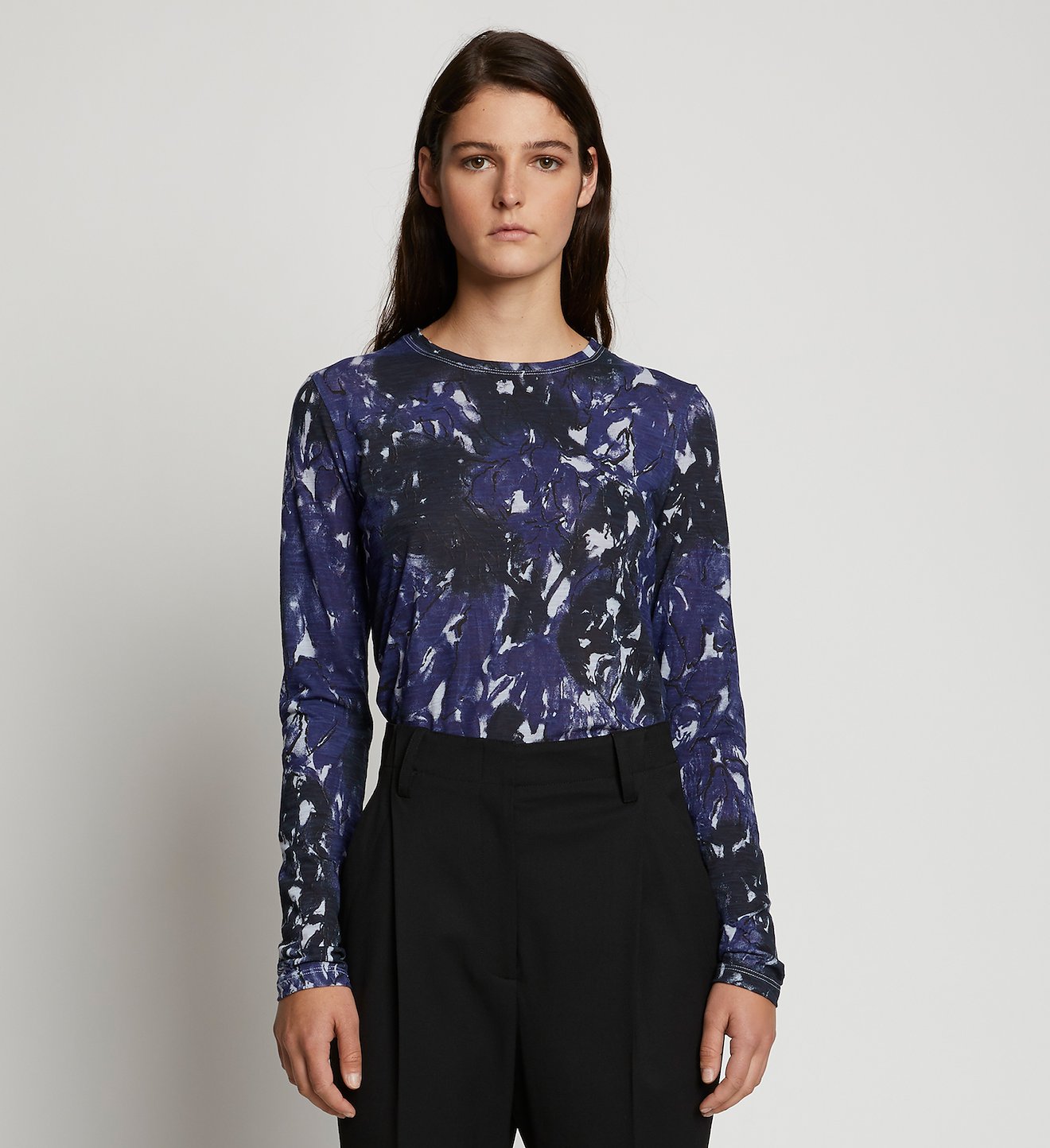 Painted Floral Long Sleeve T-Shirt