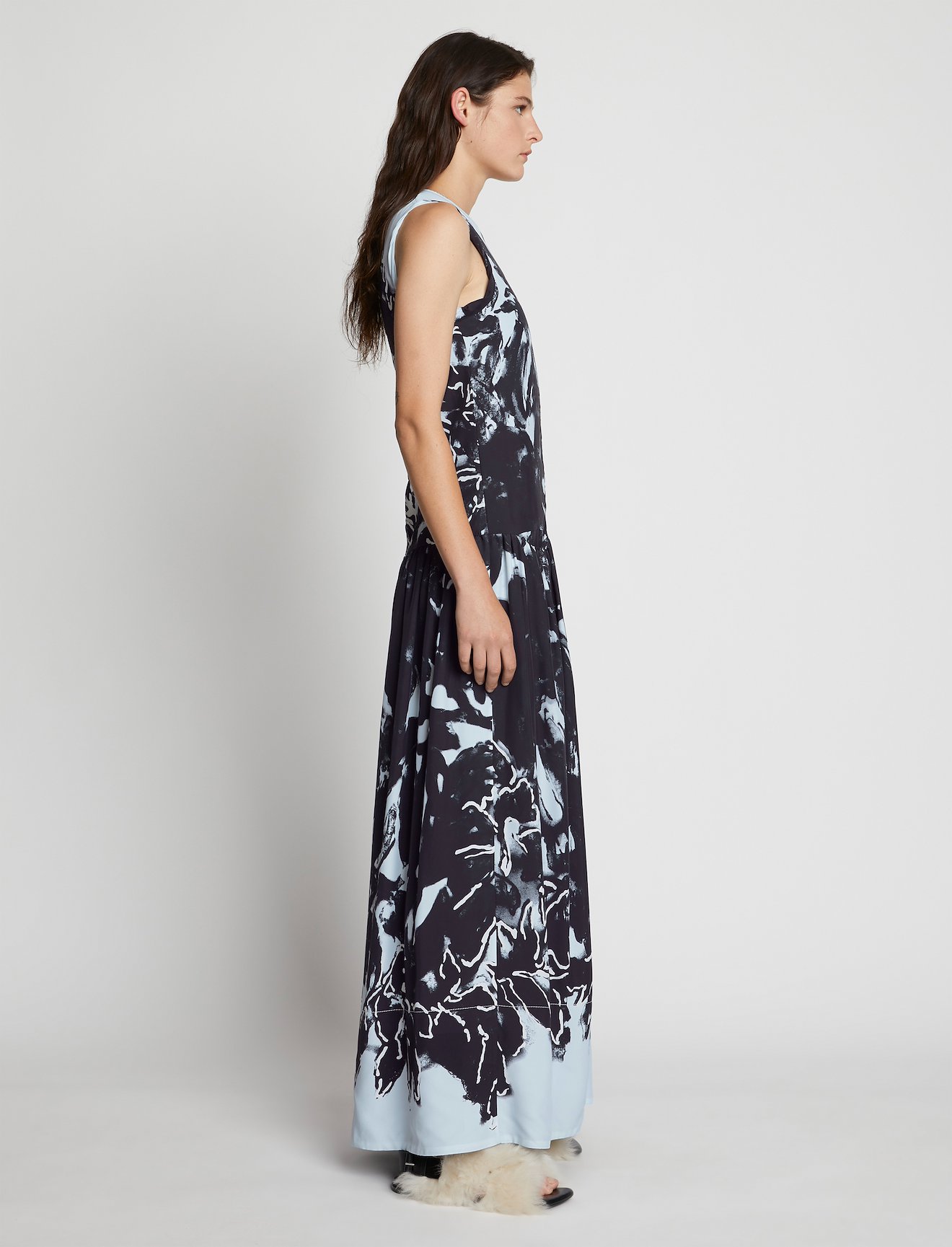 Painted Floral Marocaine Dress #1