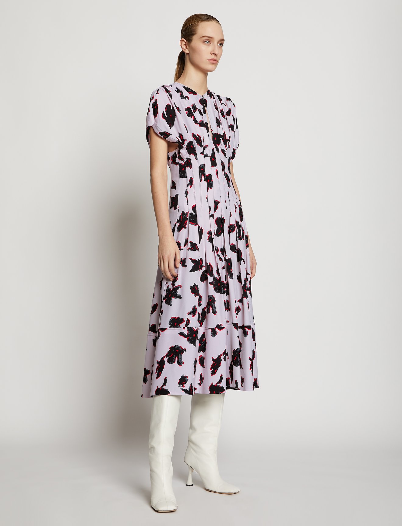 Painted Iris Fitted Waist Dress #1