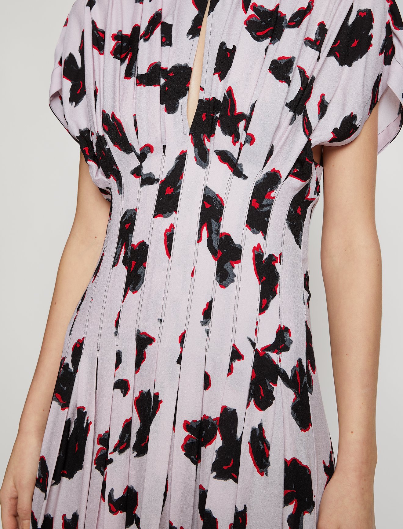 Painted Iris Fitted Waist Dress #3