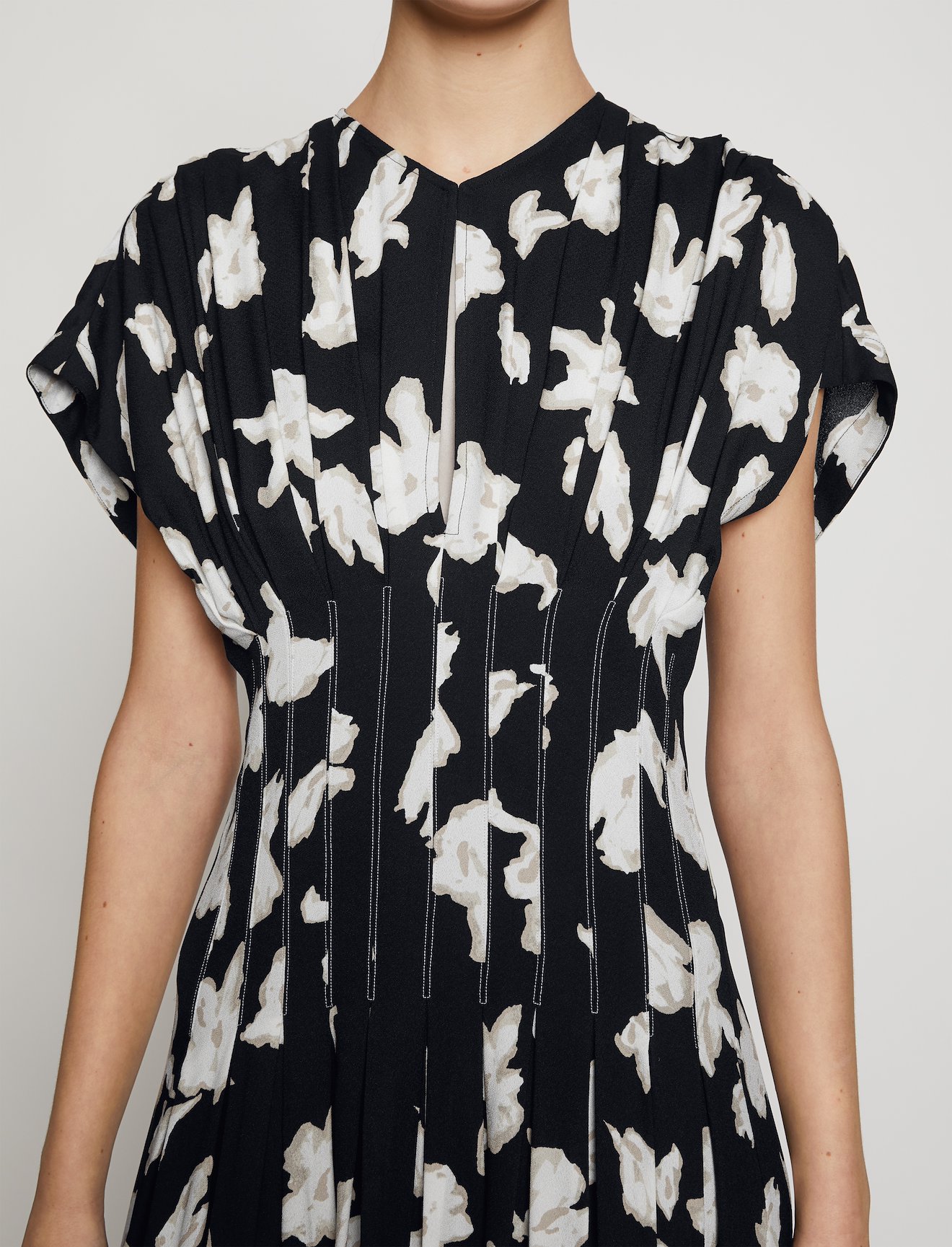 Painted Iris Fitted Waist Dress #3