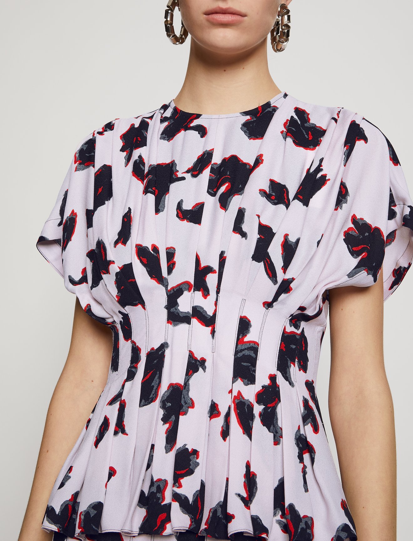 Painted Iris Fitted Waist Top #3