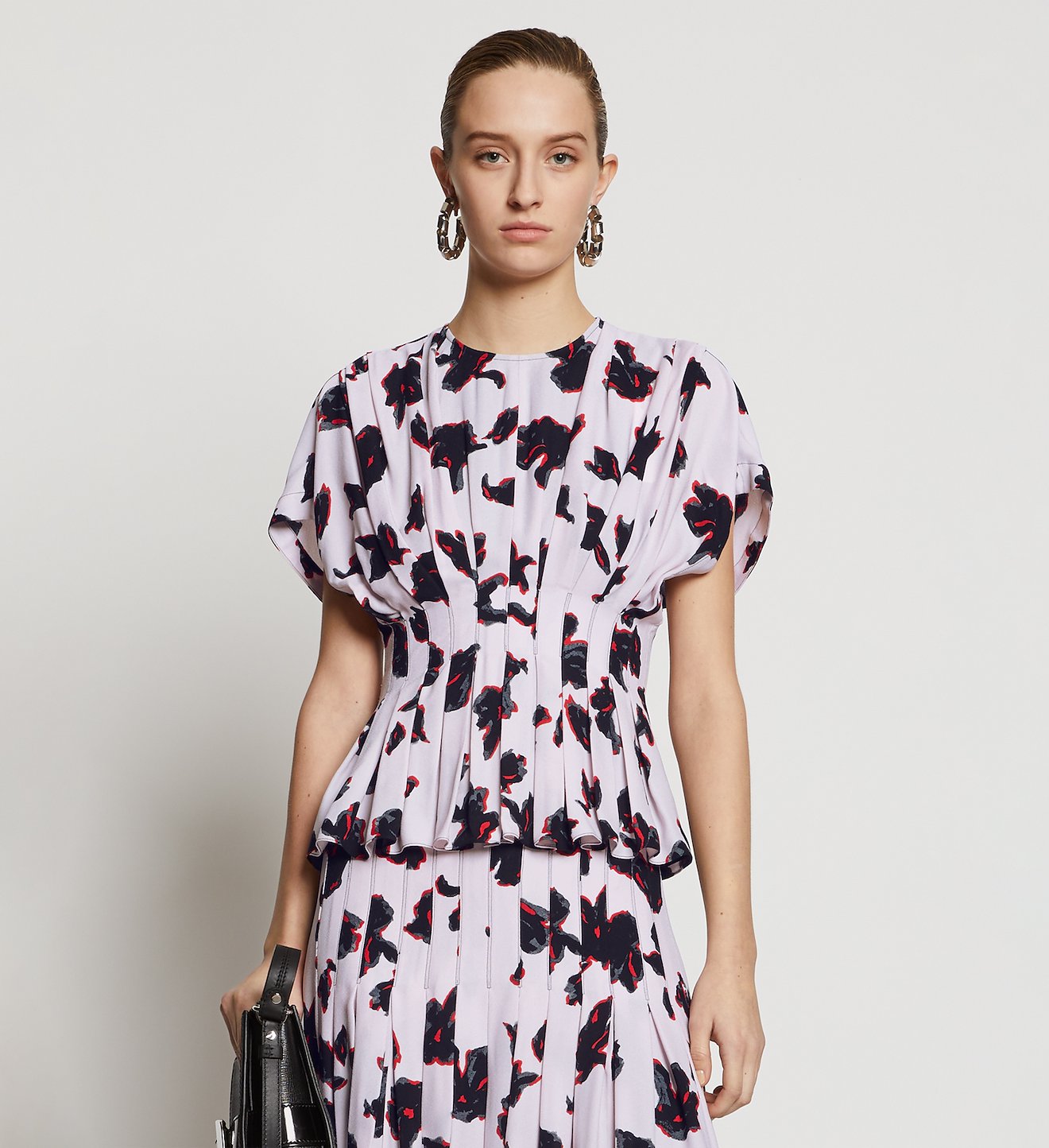 Painted Iris Fitted Waist Top